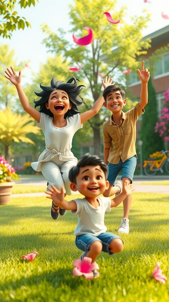 أحرف الحياة بين الزهور