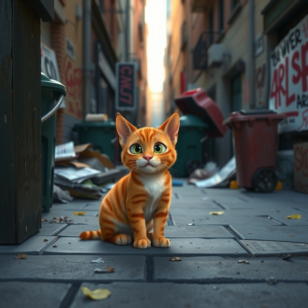 A Little Stray Cat Finds a Loving Home