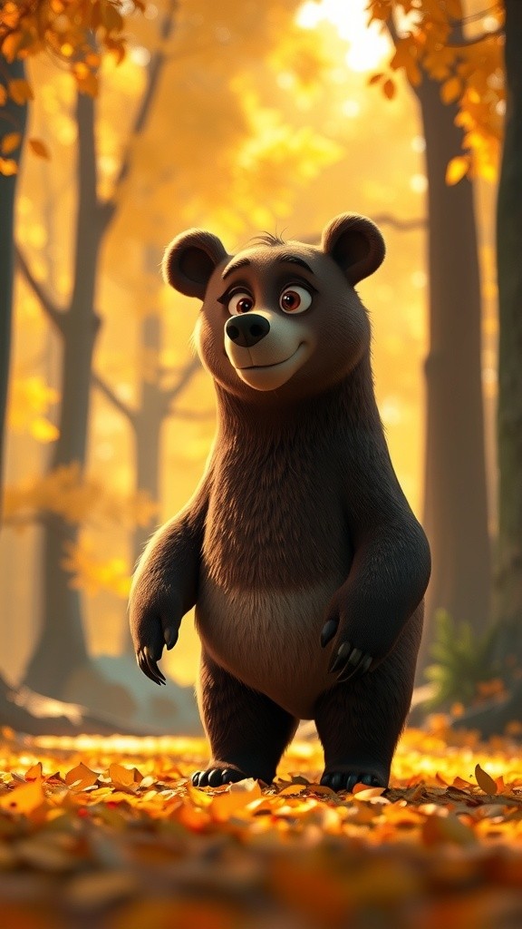 भालू और गिलहरी का मजेदार सबक