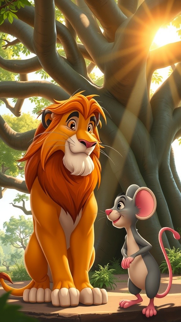 Leo the Lion, Max the Mouse, and the Rescue of Luna the Kitten