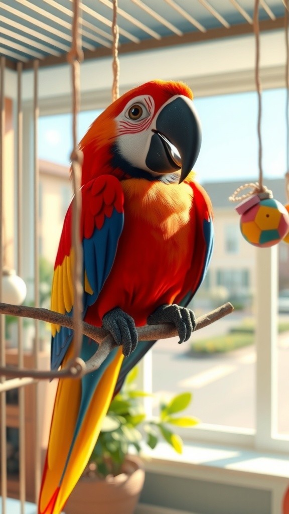 Meet Polly: The Colorful Parrot Star!