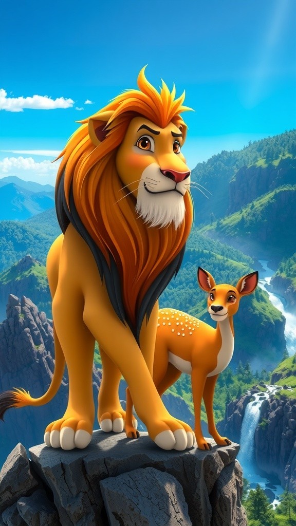 ہرن اور شیر کی دوستی کی کہانی