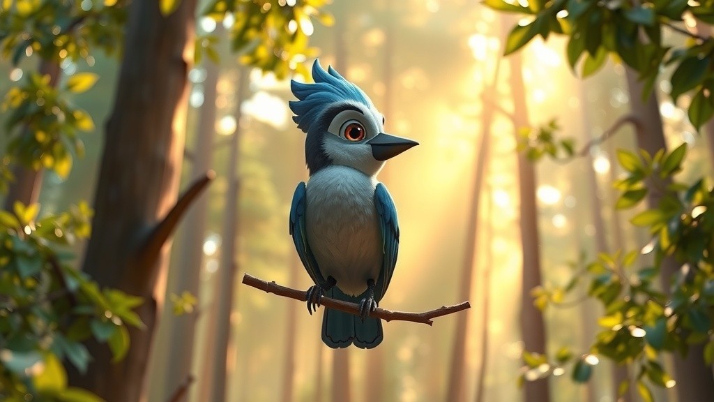 A Fluffy Friendship in the Forest