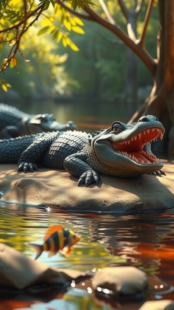 चालाक मछली और ताकतवर मगरमच्छ