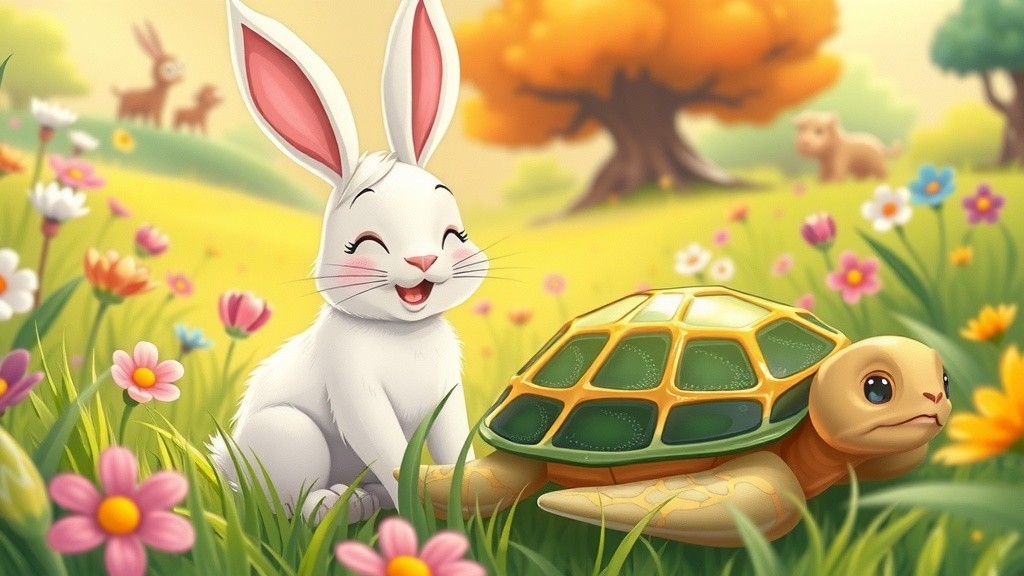 Kelinci dan Kura-Kura: Lomba yang Lucu