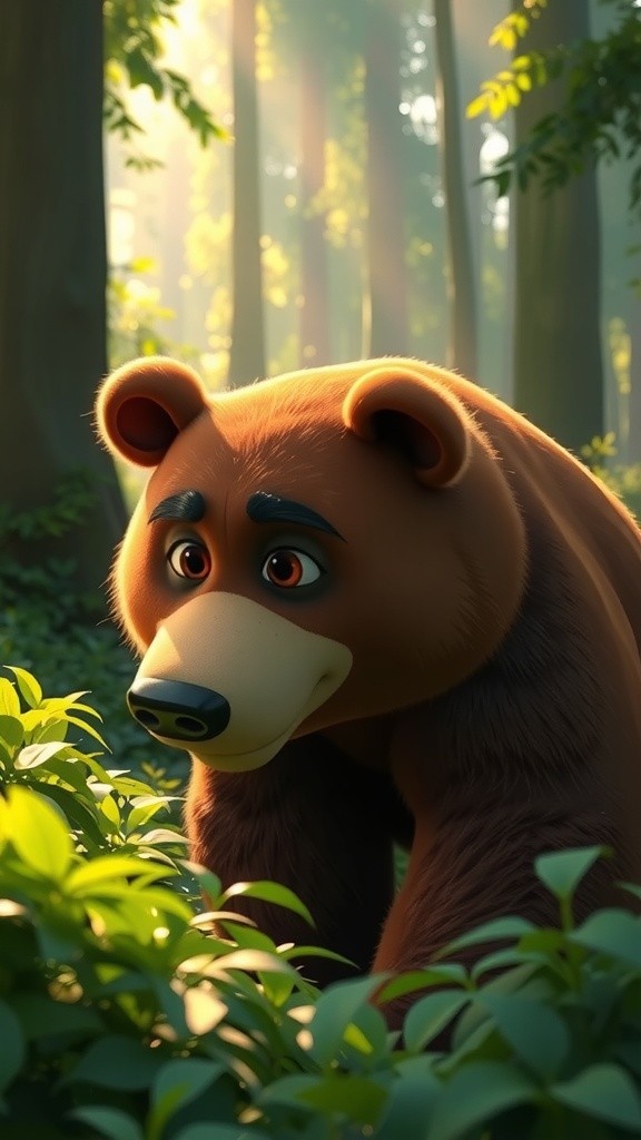 The Bear Stuck in a Tree