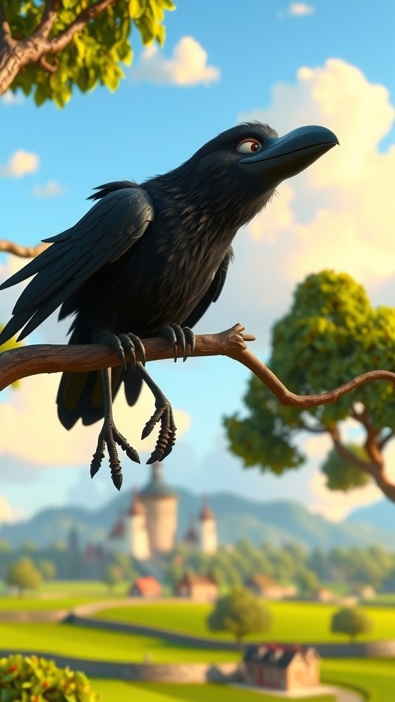 भूखा कौवा और चापलूसी की सीख