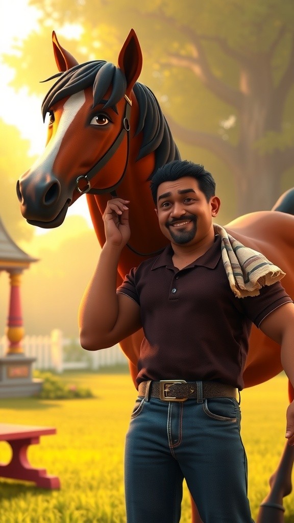 मेहनती घोड़ा: मेहनत की असली ताकत