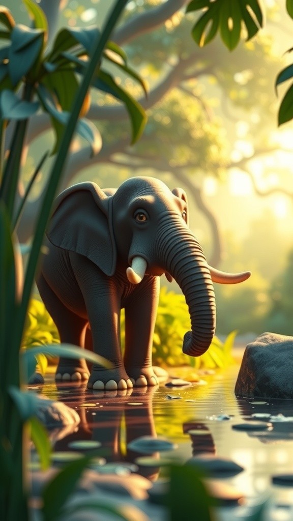 हाथी और कौवे की अनोखी दोस्ती