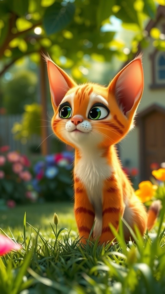 The Old Lady and the Stray Cat's Kittens