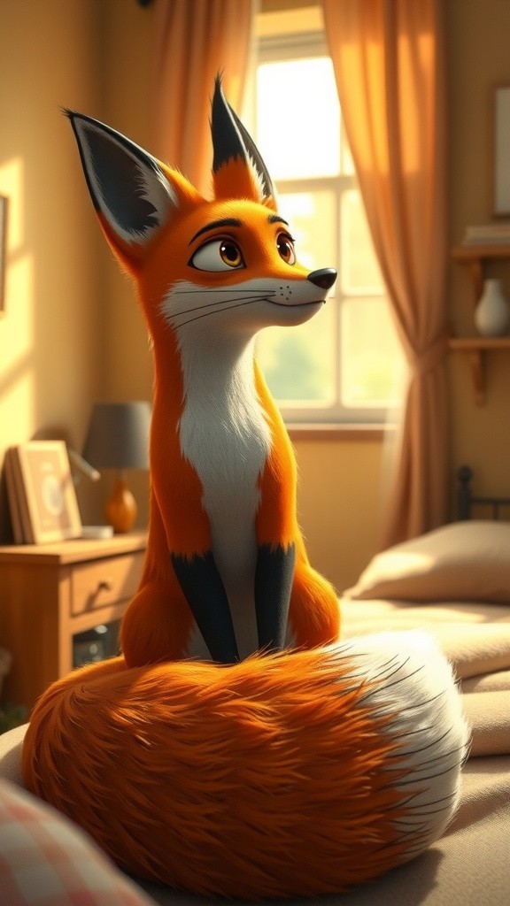 A Fox's Morning Routine: From Washing Up to Tea Time