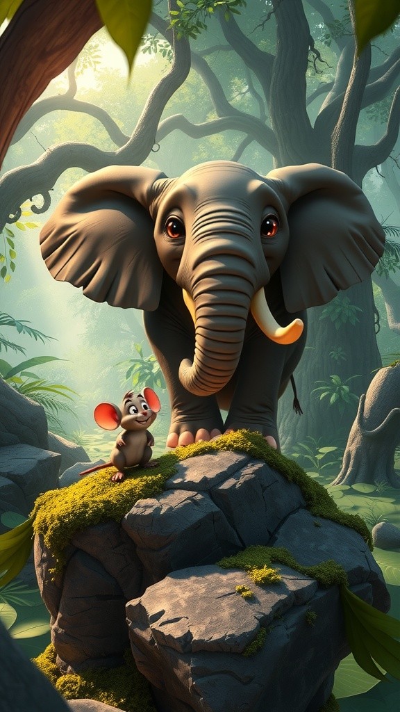 सच्ची दोस्ती की मिसाल: हाथी और चूहा