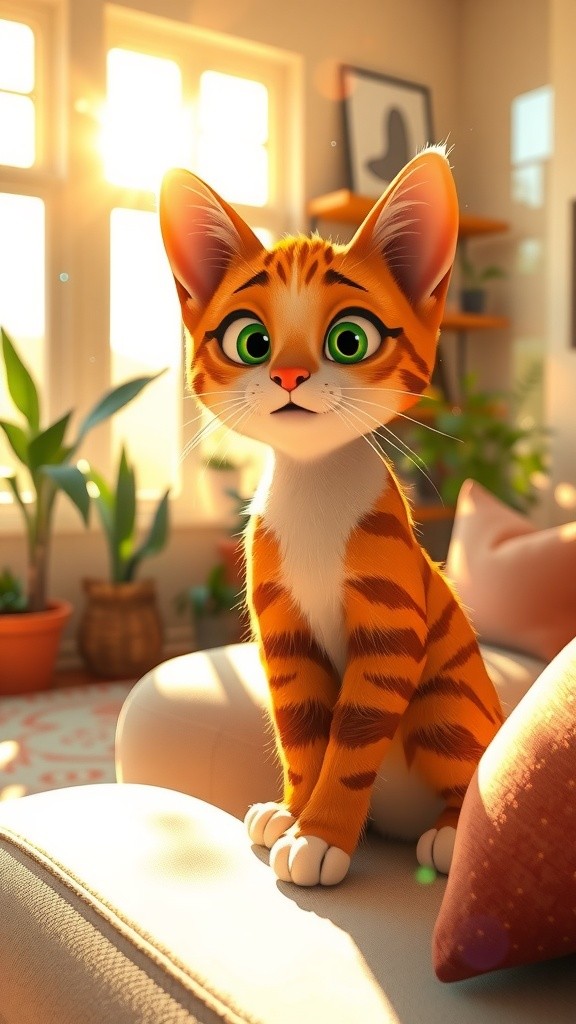 Whiskers: The Orange Tabby Adventure