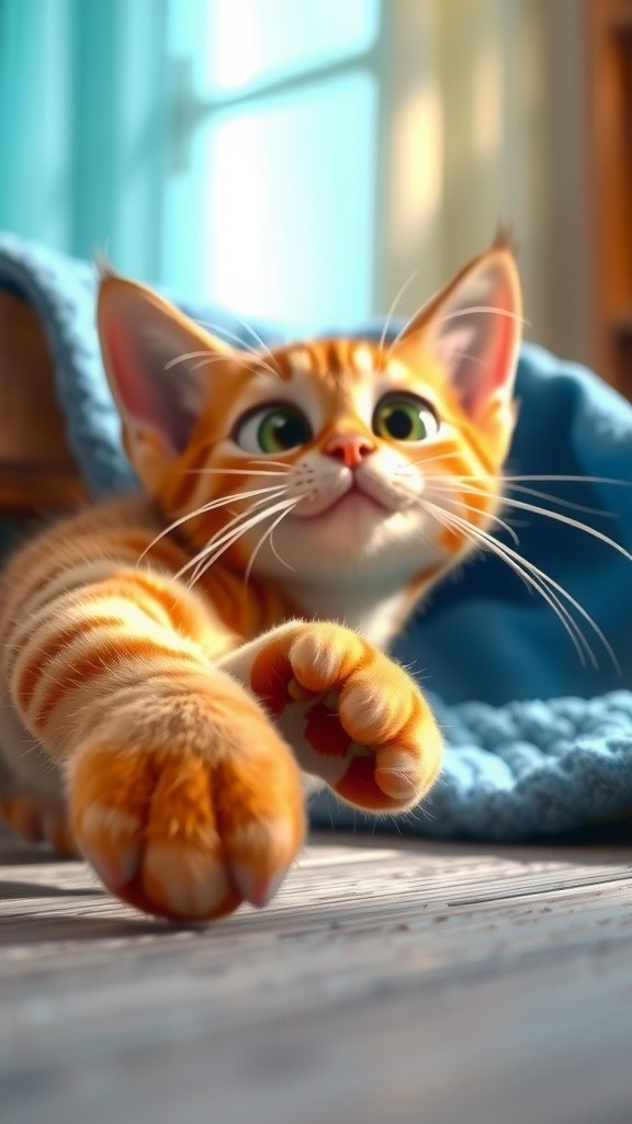 Kucing Berjalan Hidup