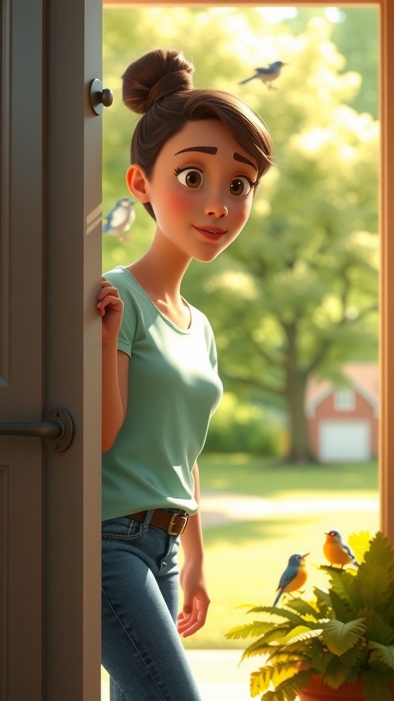 Unexpected Visitor: A Little Girl at the Door