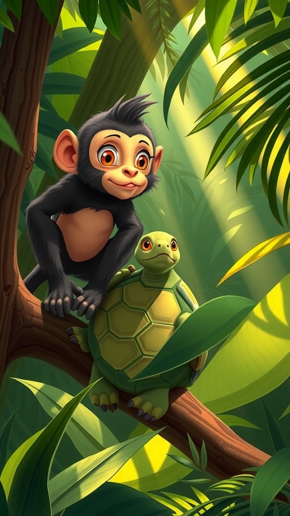 कछुआ और बंदर की रेस: मेहनत का फल