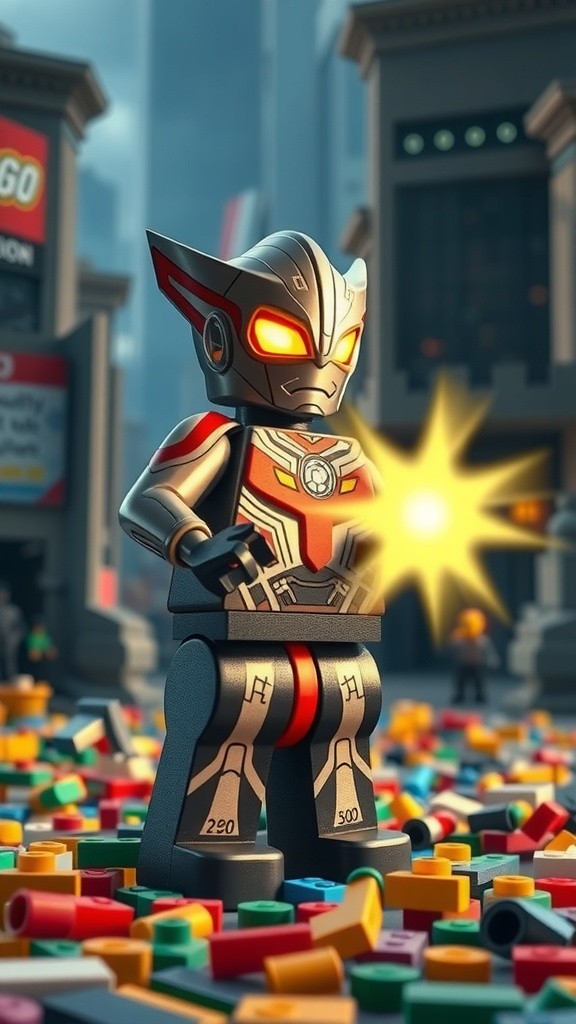 Serangan Terakhir Ultraman: Pertarungan Epik di Kota LEGO