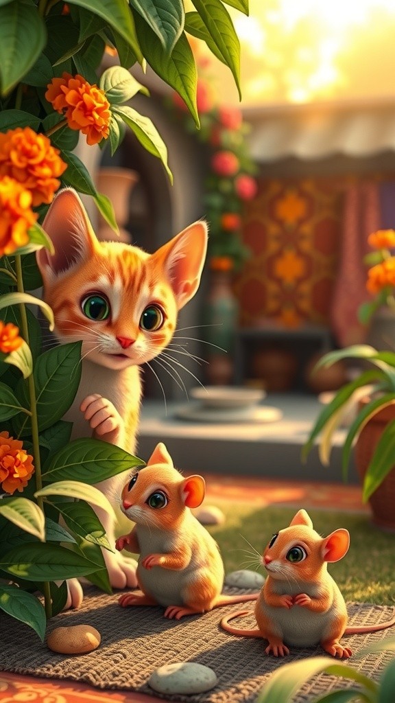 बब्लू बिल्ली और चतुर चूहे की दोस्ती