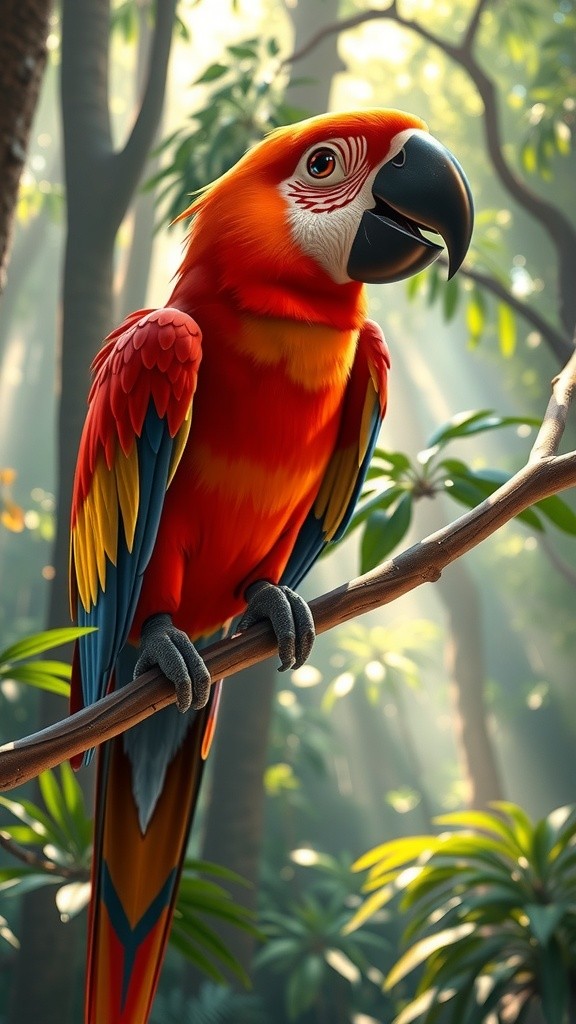 The Colorful Tale of Polly the Parrot