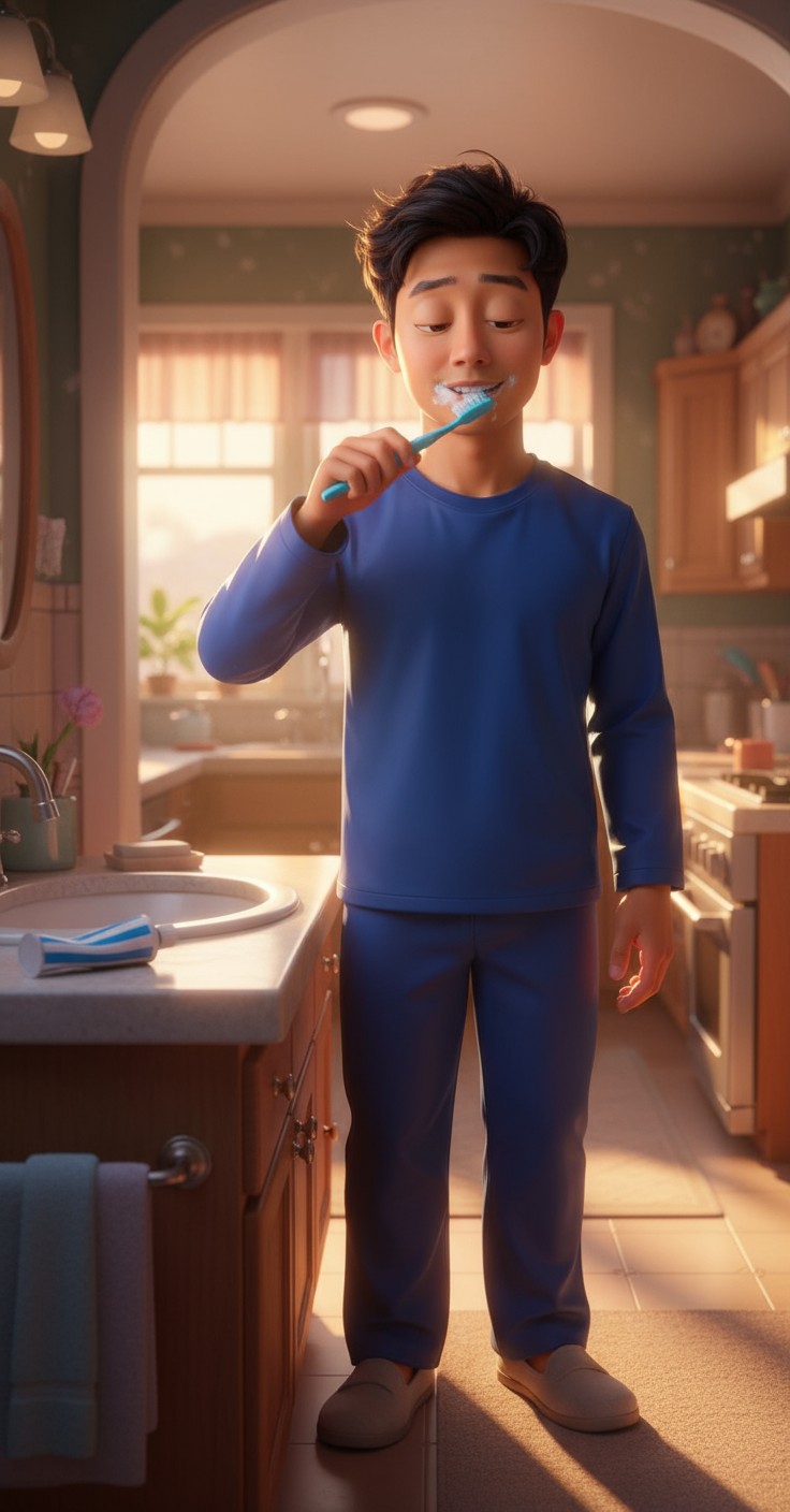 Morning Routine of My Son: From Toothbrush to Worship