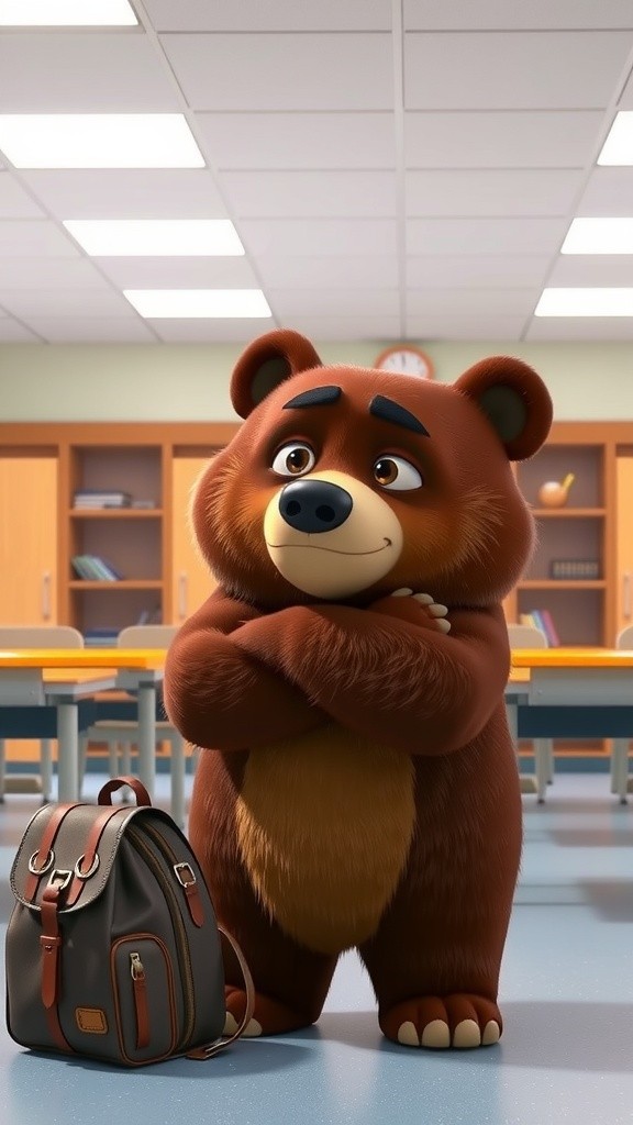 स्कूल बैग का मजेदार संघर्ष