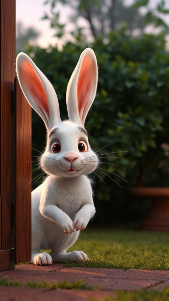 Persahabatan Kelinci dan Kucing