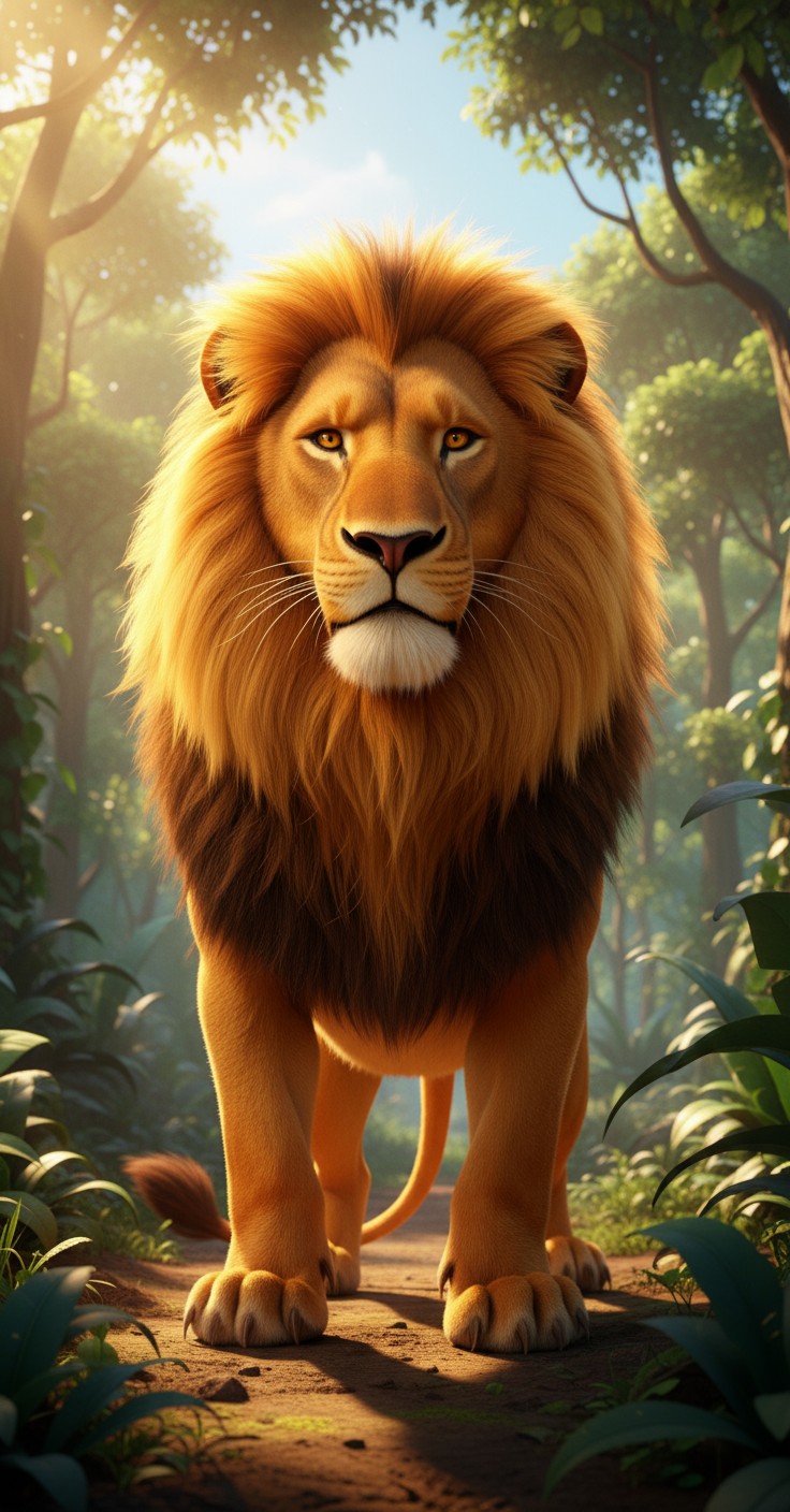 राजा शेर और उसका साहस