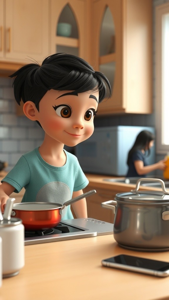 बच्चा बना MasterChef, माँ खोई मोबाइल में!