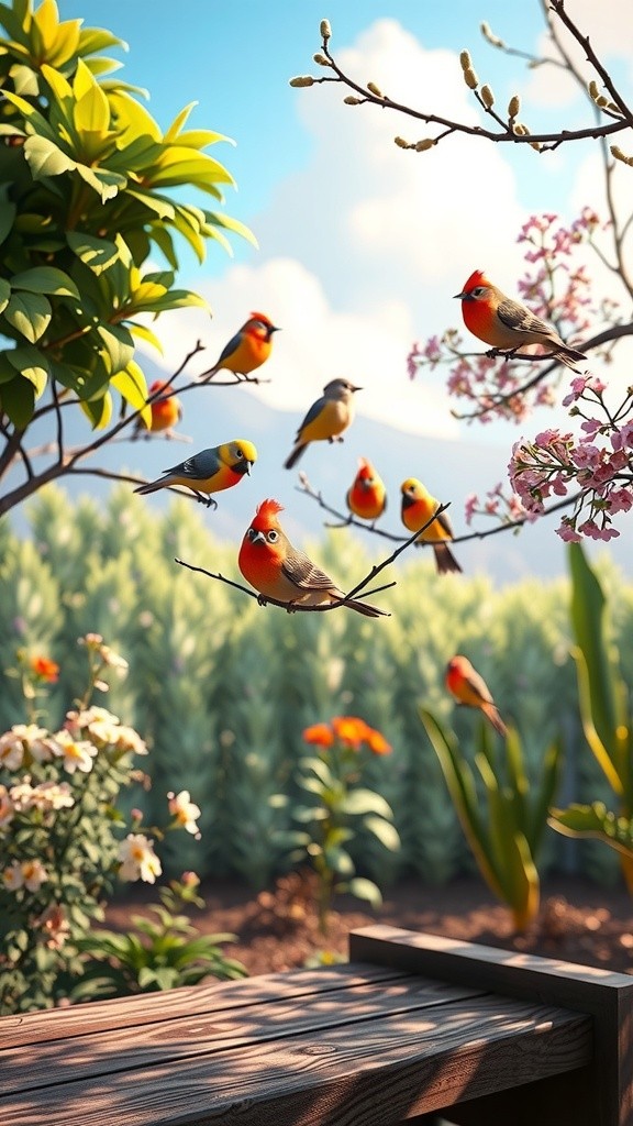 चिड़ियों का प्रेम: बाँटने की भावना