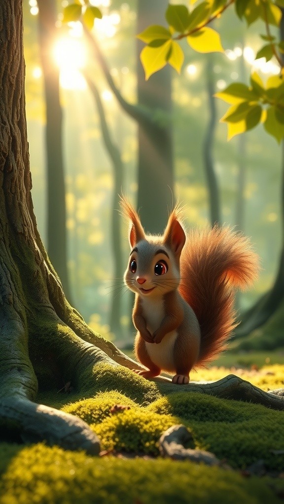 गिलहरी और जादुई कंचा