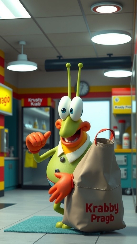 Pesanan Krabby Patty yang Menggelikan!