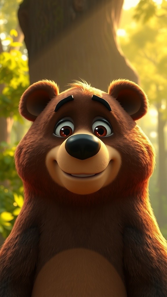 مسکراتا ہوا ریچھ اور شہد کا جار