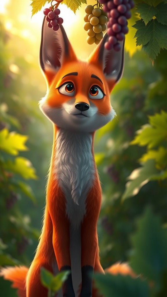 لومڑی اور کچے انگور کا سبق