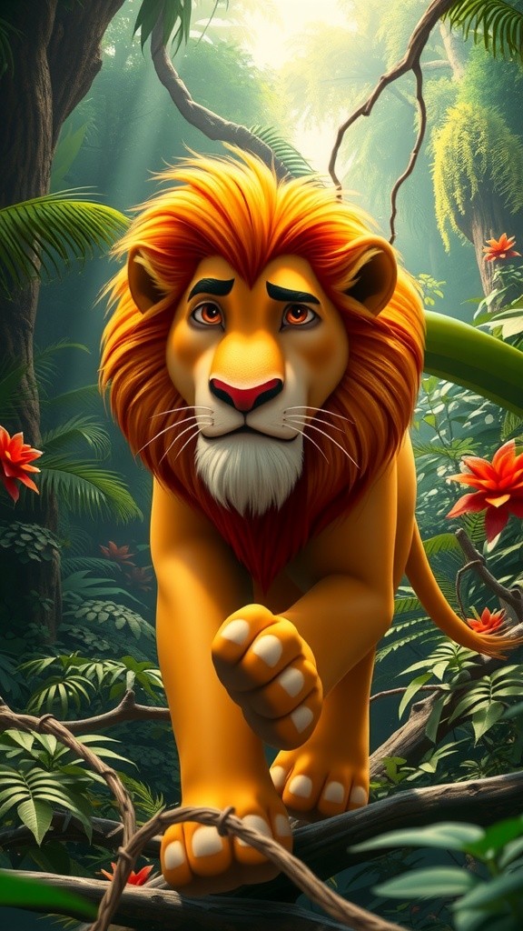 जंगल के दोस्त: शेर और अजगर की कहानी