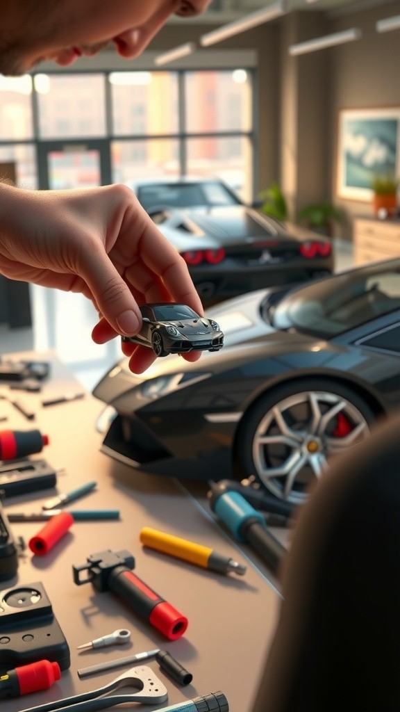 Mini Mechanics Rev Up a Lamborghini