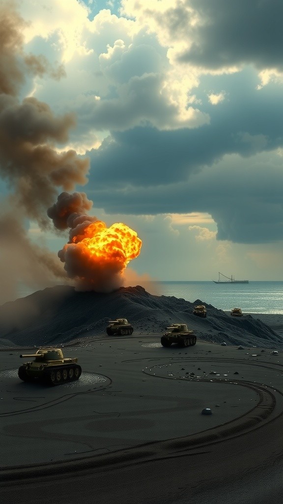 Pertarungan di Pulau Iwo Jima: Kisah James dan Hiroshi