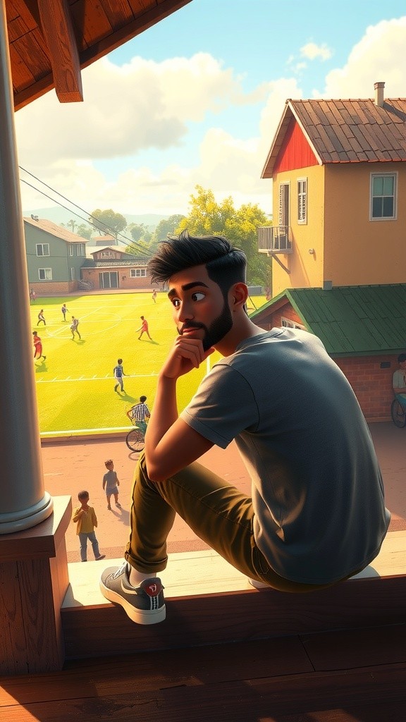 حلم فاروق في أن يصبح لاعب كرة قدم