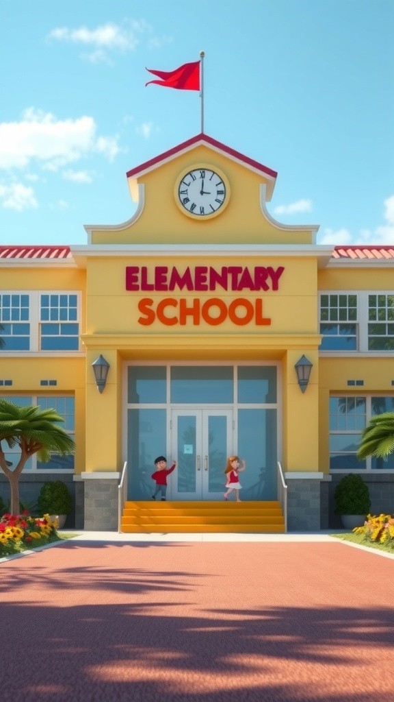 how baby goes school