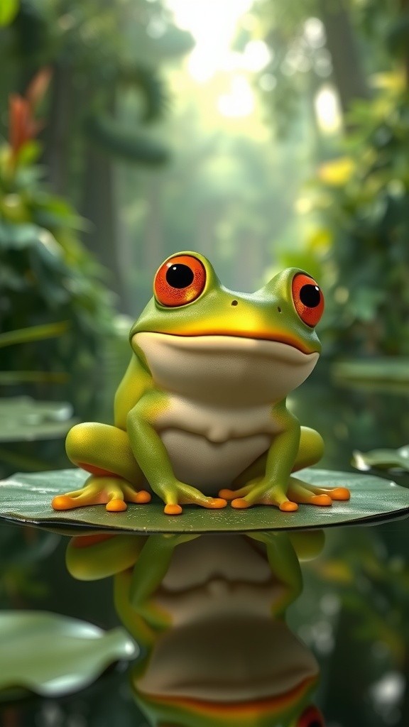 The Clever Frog and the Hungry Snake
