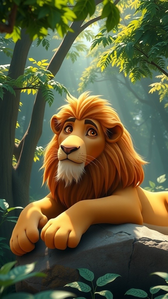 Sher, Kauwa aur Lomri ki Dosti