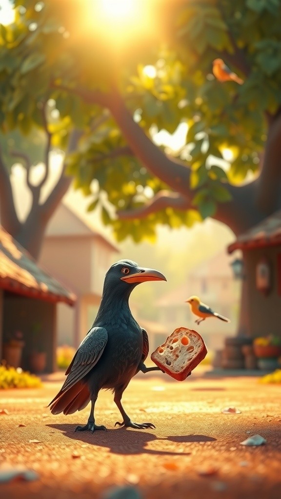 कौआ और चालाक लोमड़ी की कहानी