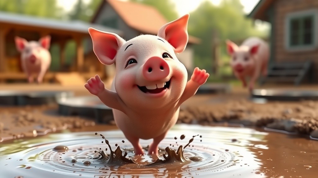 Playful Adventures with Piglet and Friends