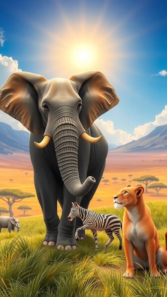 Unity in Diversity: Animals Gather in Harmony