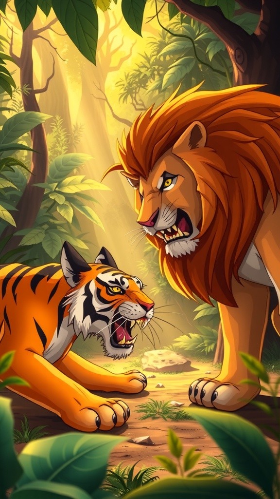 Pertarungan Maut: Harimau Vs Singa!