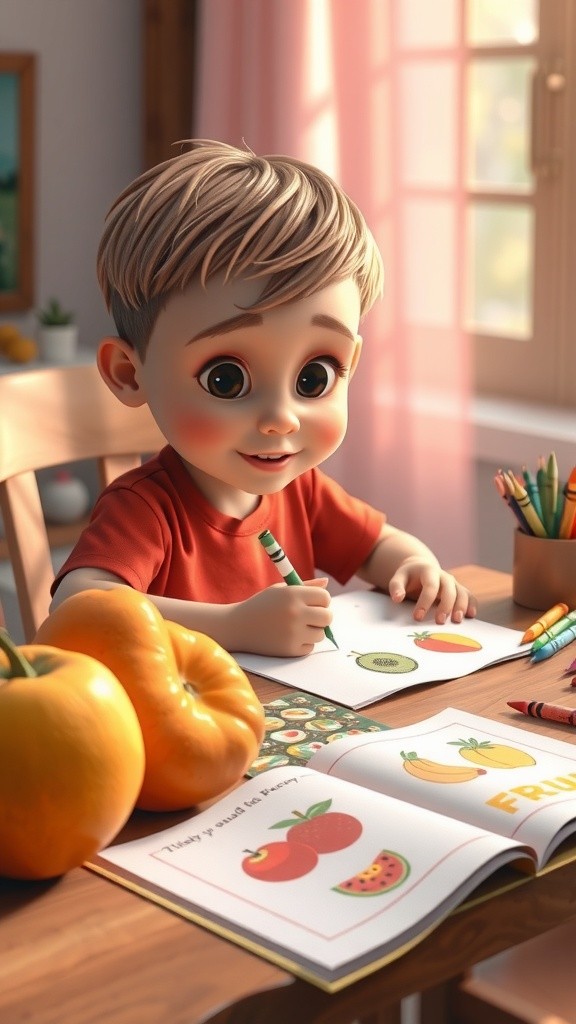 Buku Mewarnai Buah Seru!