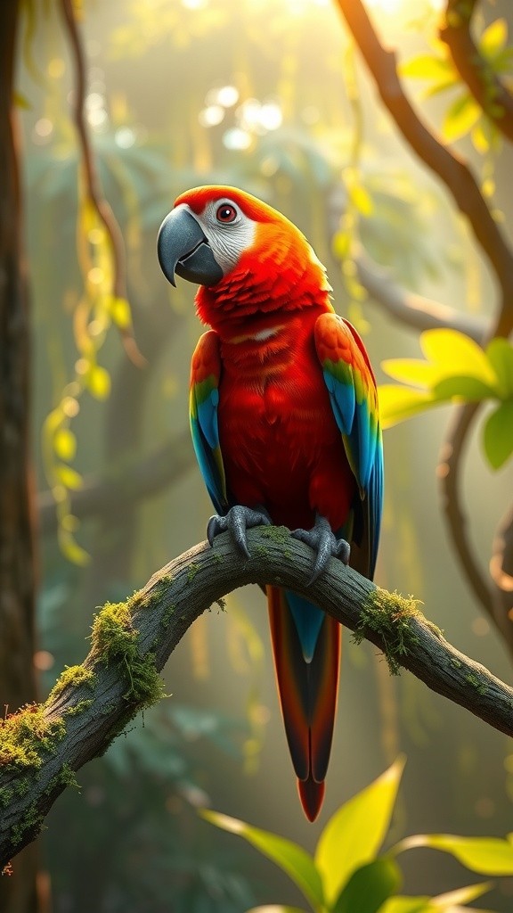 The Vibrant Tale of Polly the Parrot