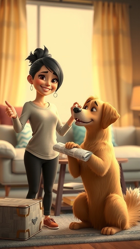 Anjing Modern: Keahlian Digital dan Momen Santai