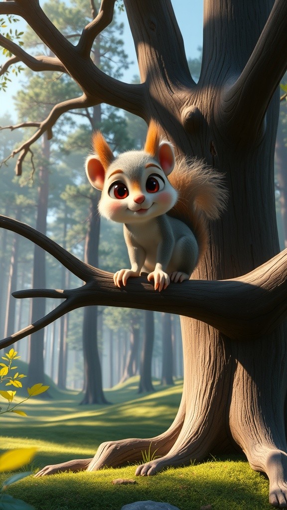 چھوٹا گلہری اور وقت کی اہمیت