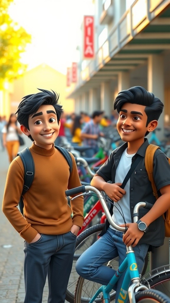 Bicycle Parking Flirtation