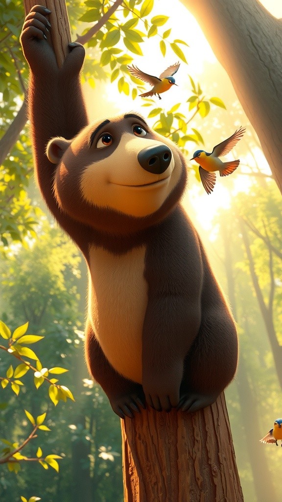 Bear Stuck in a Tree